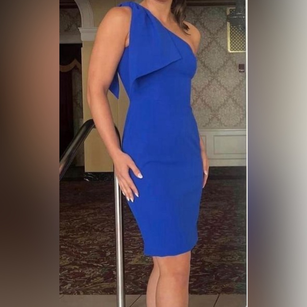 Blue Asymmetrical Dress